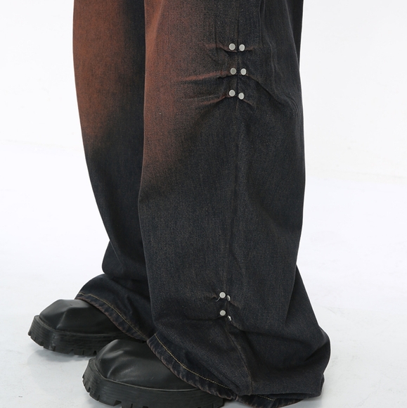 Men's Trendy Wide Leg Jeans - Picture 3 of 12
